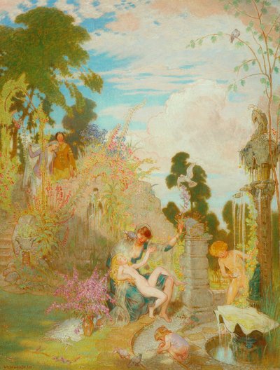 Ein Gartenidyll, 1929 von William Shackleton